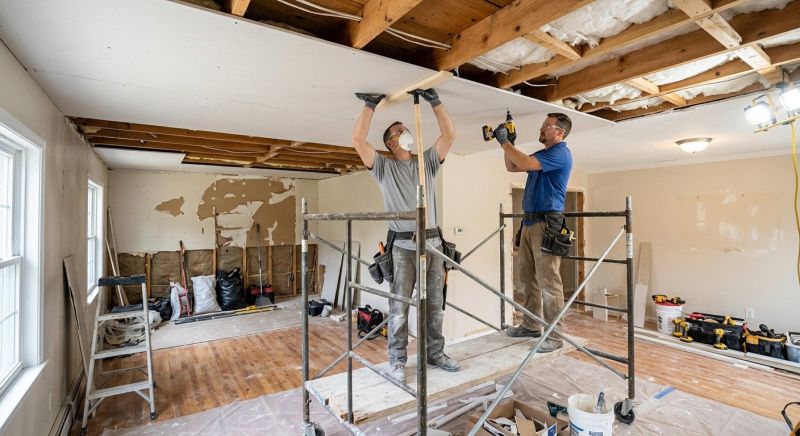 Ceiling Drywall Installation in Denver County, CO