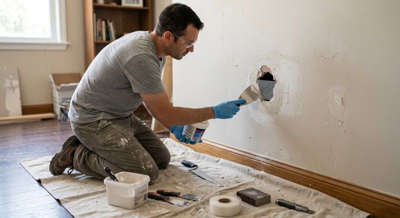 Bathroom Wall Patching in Wilmington, NC