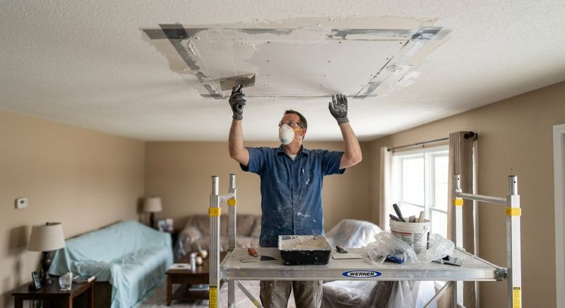 Ceiling Drywall Repair in Kansas City, KS