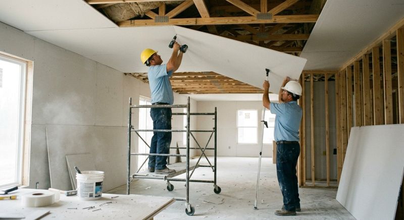 Ceiling Drywall Replacement in Olathe, KS