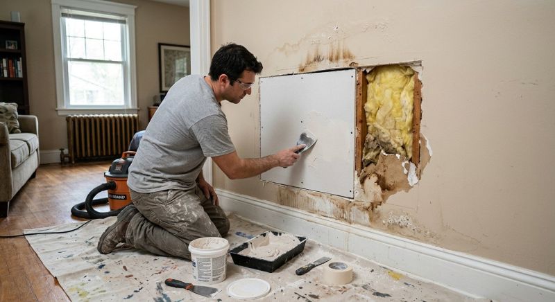 Garage Drywall Repair in Alpharetta, GA