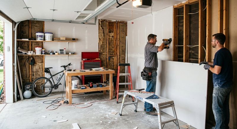 Garage Wallboard Installation in Kansas City, MO