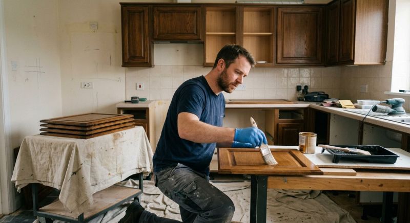 Kitchen Cupboard Refinishing in Bloomington, IN