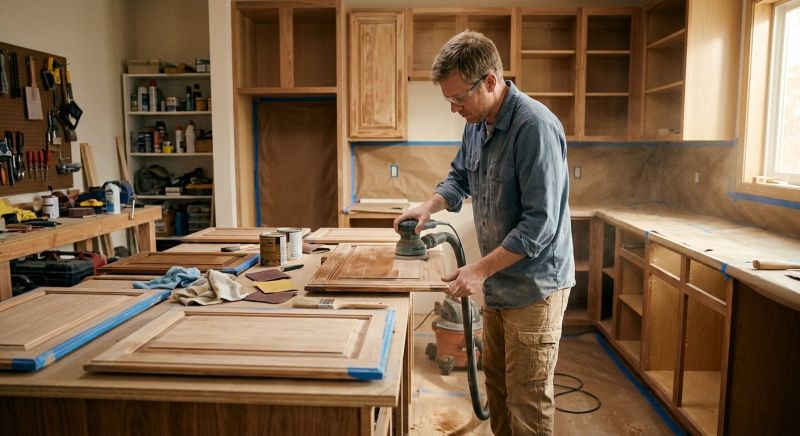 Wood Cabinet Refinishing in Terre Haute, IN